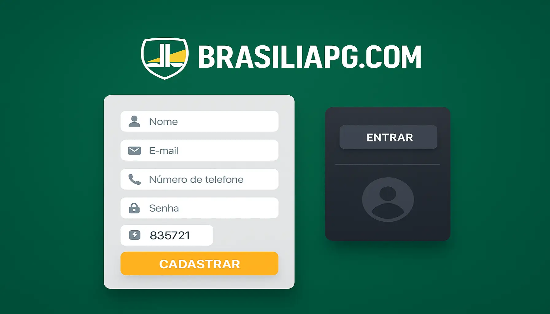 Não Perca tempo, o rRgistro na site BRASILIAPG.COM